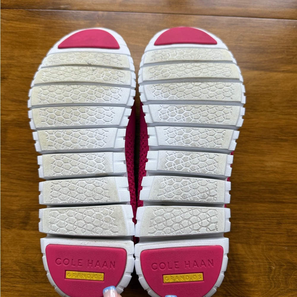 Cole Haan Pink Slip-On Loafers with Breathable Knit Upper - Picture 4 of 4